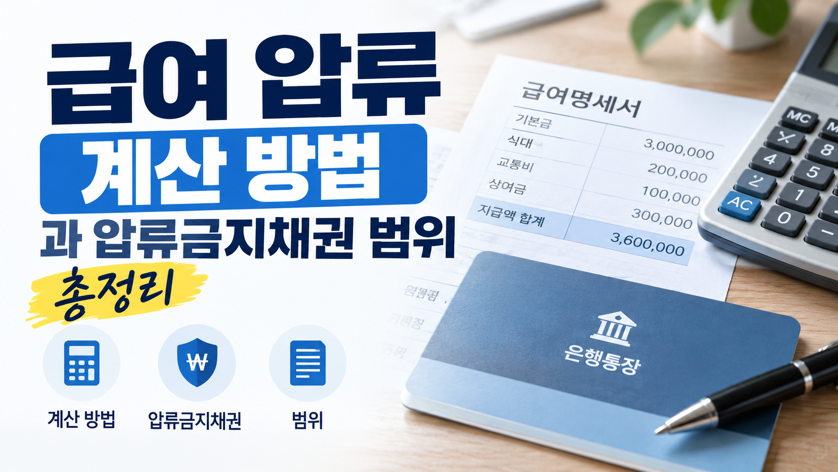 급여압류-계산-압류금지채권-범위