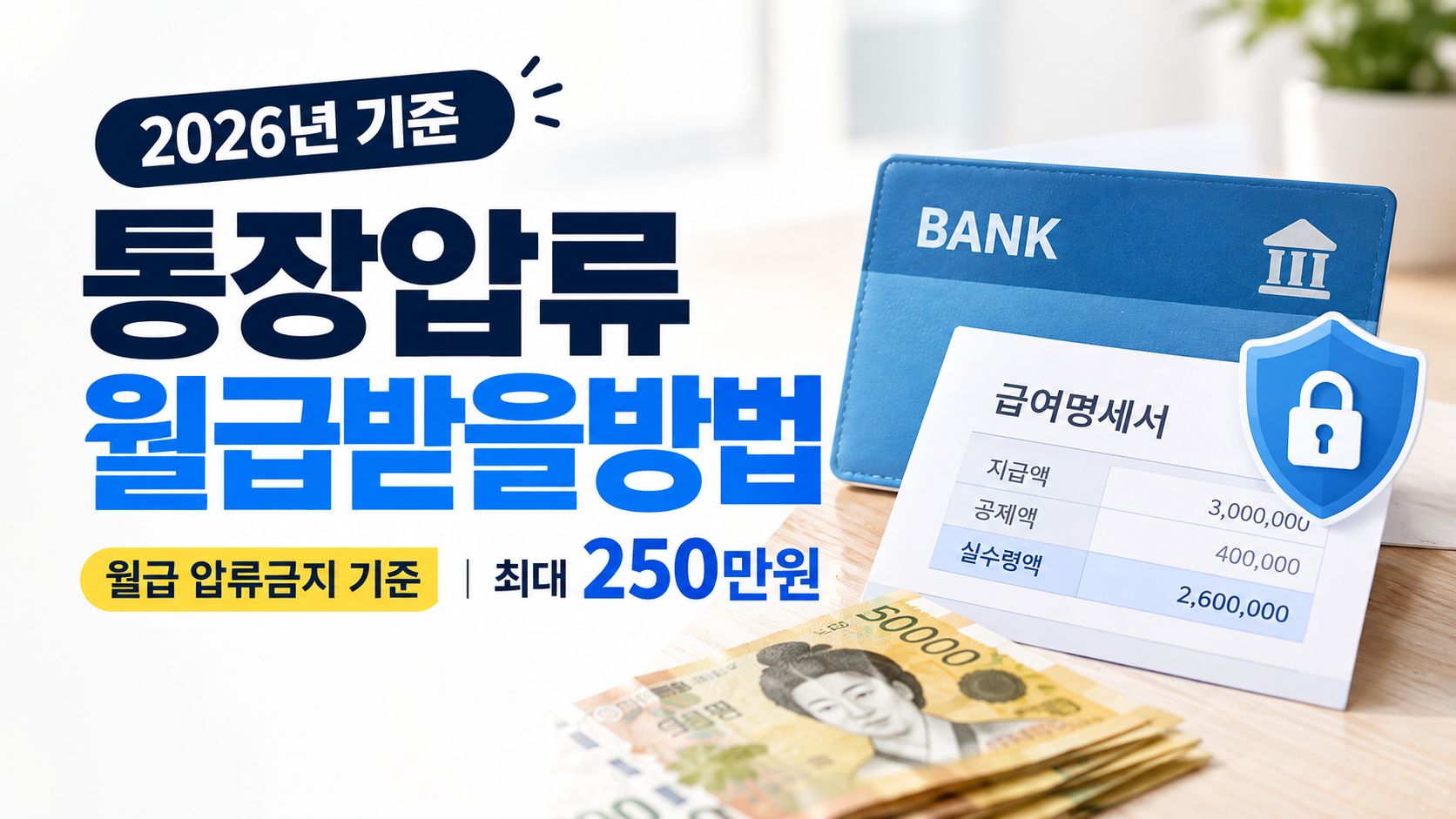 통장압류 월급받을방법
